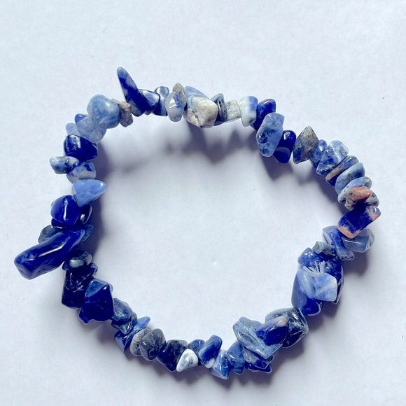 Sodalite stretch bracelet - Picture 2 of 2